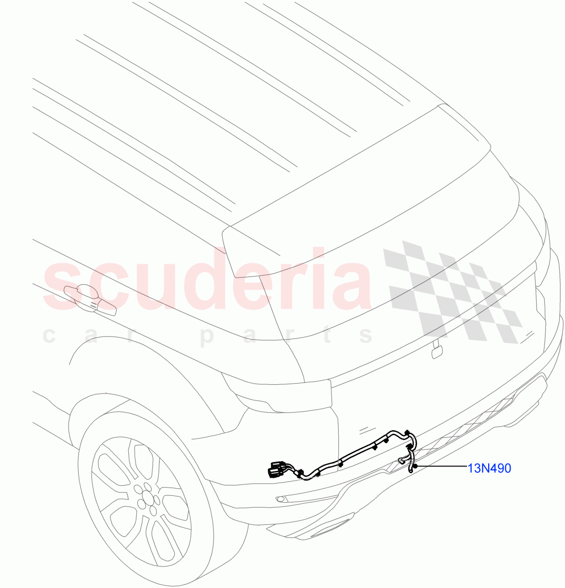 Electrical Wiring - Body And Rear(Towing)(Halewood (UK)) of Land Rover Land Rover Range Rover Evoque (2012-2018) [2.0 Turbo Petrol GTDI]