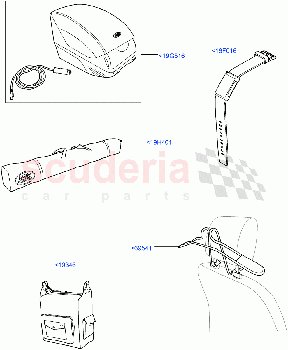 Touring Accessories(Accessory)(Halewood (UK),Itatiaia (Brazil)) of Land Rover Land Rover Discovery Sport (2015+) [2.2 Single Turbo Diesel]