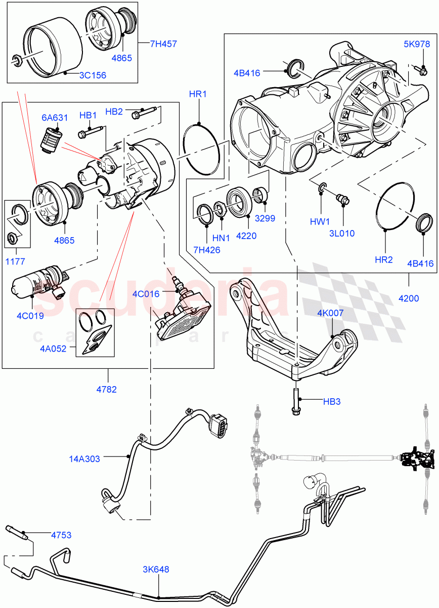 Rear Axle(Changsu (China),Efficient Driveline)((V)FROMEG000001,(V)TOGG134737) of Land Rover Land Rover Range Rover Evoque (2012-2018) [2.0 Turbo Petrol AJ200P]