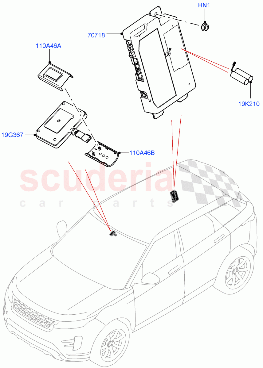 Telematics(Changsu (China)) of Land Rover Land Rover Range Rover Evoque (2019+) [2.0 Turbo Diesel]