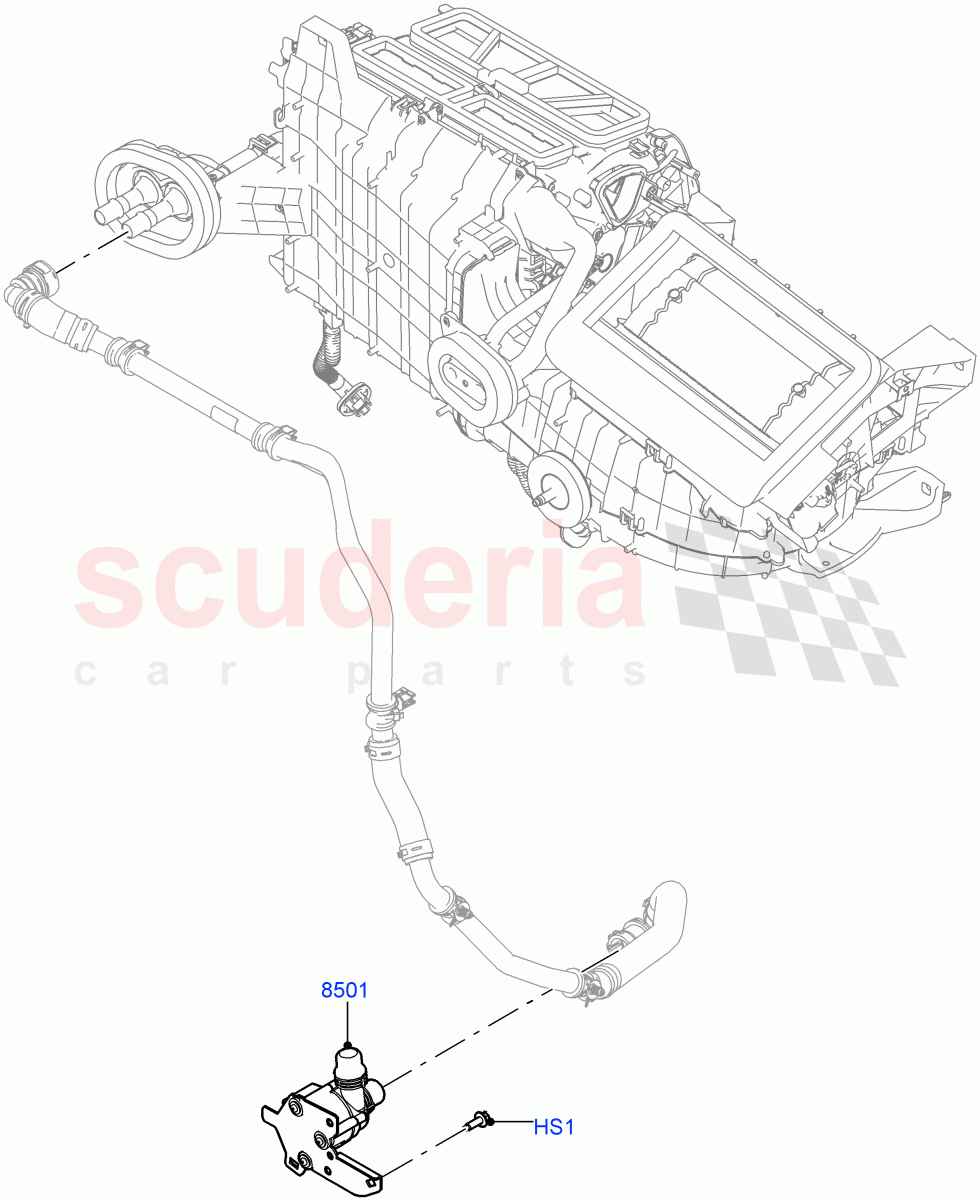 Auxiliary Circulation Coolant Pump(3.0L AJ20D6 Diesel High)((V)FROMMA000001) of Land Rover Land Rover Range Rover Velar (2017+) [5.0 OHC SGDI SC V8 Petrol]