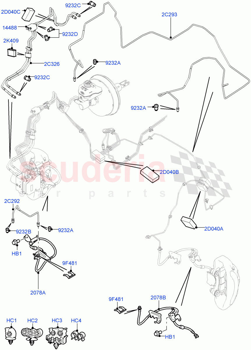 Front Brake Pipes of Land Rover Land Rover Range Rover (2012-2021) [4.4 DOHC Diesel V8 DITC]