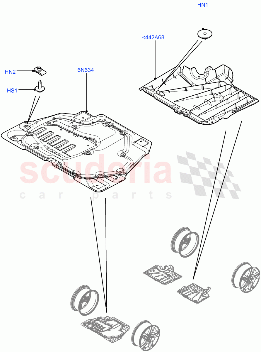 Splash And Heat Shields(Body)(Halewood (UK)) of Land Rover Land Rover Range Rover Evoque (2012-2018) [2.0 Turbo Petrol AJ200P]