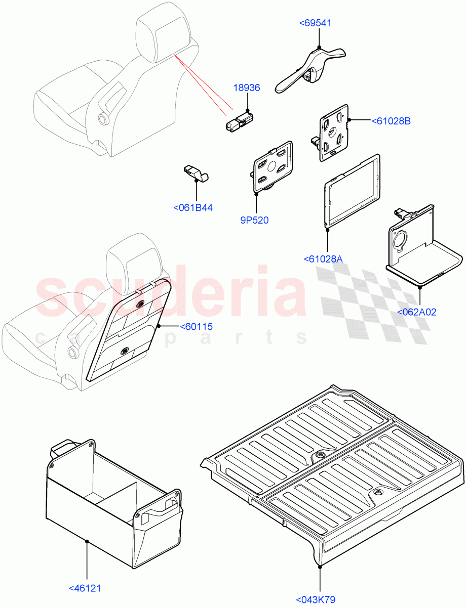 Storage(Nitra Plant Build, Solihull Plant Build) of Land Rover Land Rover Discovery 5 (2017+) [3.0 I6 Turbo Diesel AJ20D6]