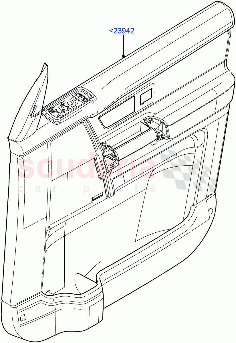 Front Door Trim Panels((V)FROMAA000001) of Land Rover Land Rover Discovery 4 (2010-2016) [5.0 OHC SGDI NA V8 Petrol]