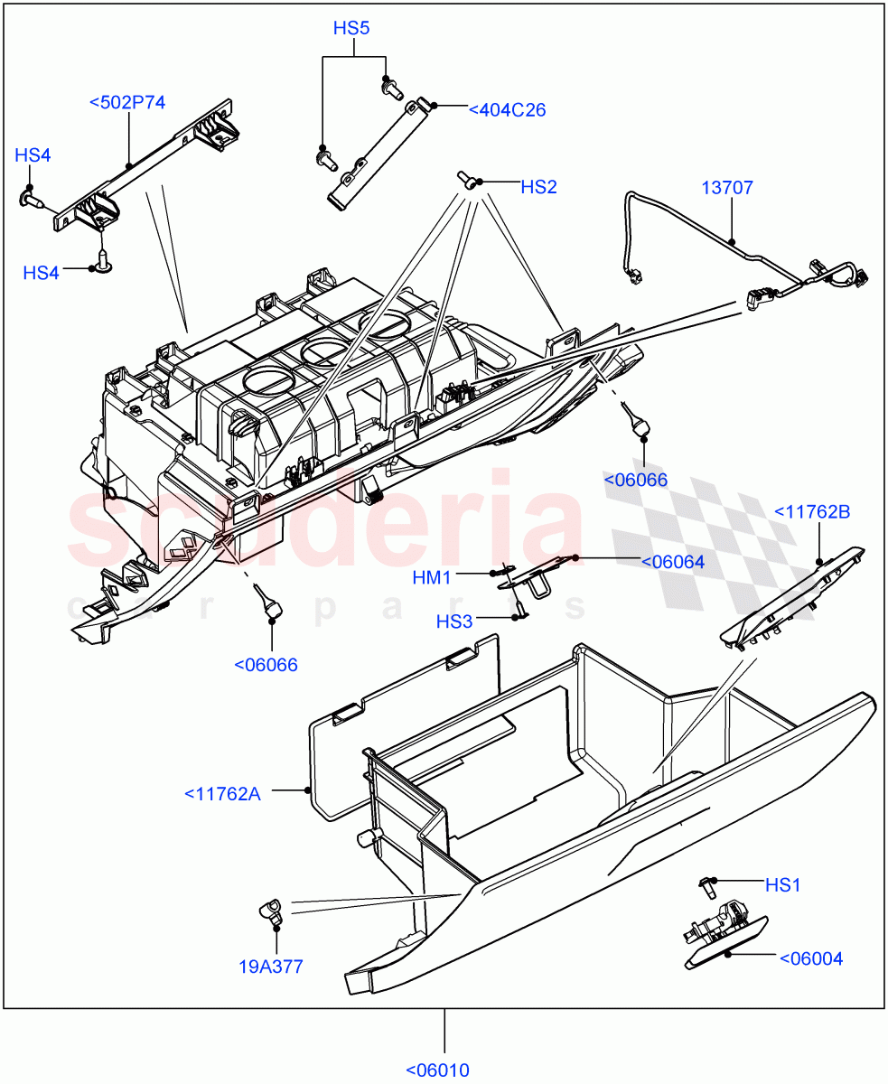 Glove Box(Halewood (UK)) of Land Rover Land Rover Range Rover Evoque (2012-2018) [2.2 Single Turbo Diesel]