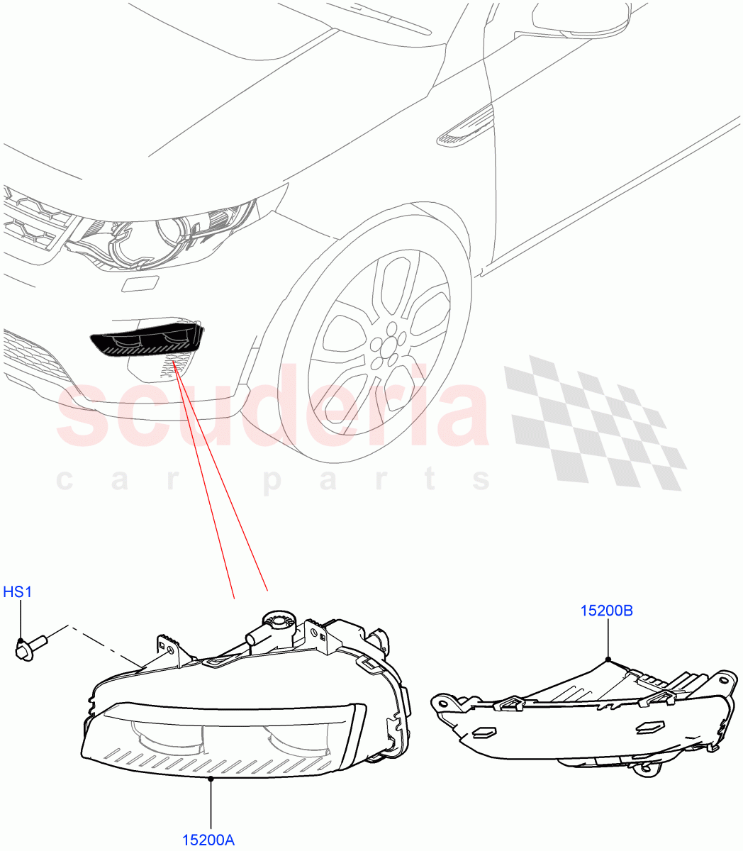 Front Fog Lamps(Halewood (UK),With Front Fog Lamps) of Land Rover Land Rover Discovery Sport (2015+) [2.0 Turbo Petrol AJ200P]