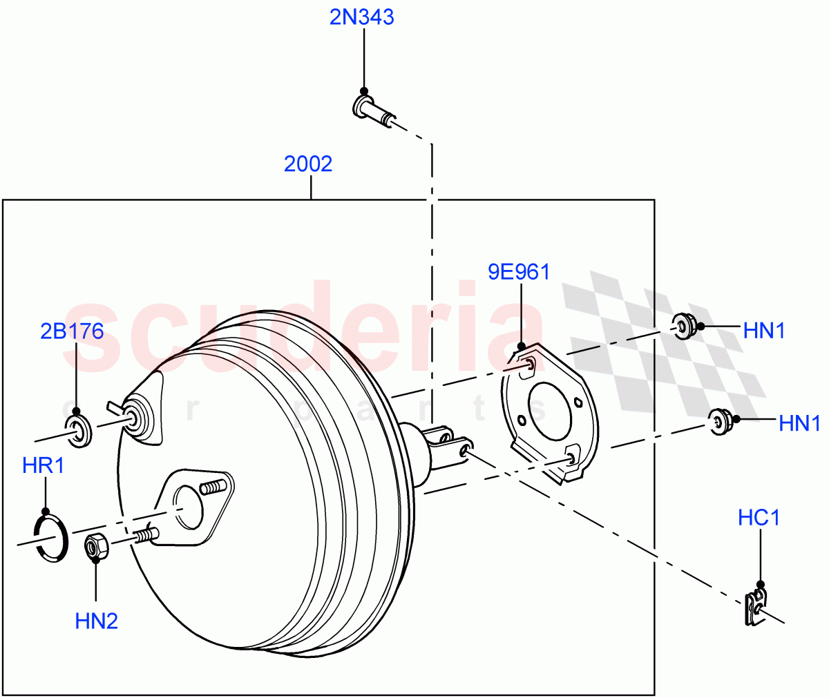 Brake Booster ((V) FROMAA000001) of Land Rover Land Rover Range Rover Sport (2010-2013) [5.0 OHC SGDI NA V8 Petrol]