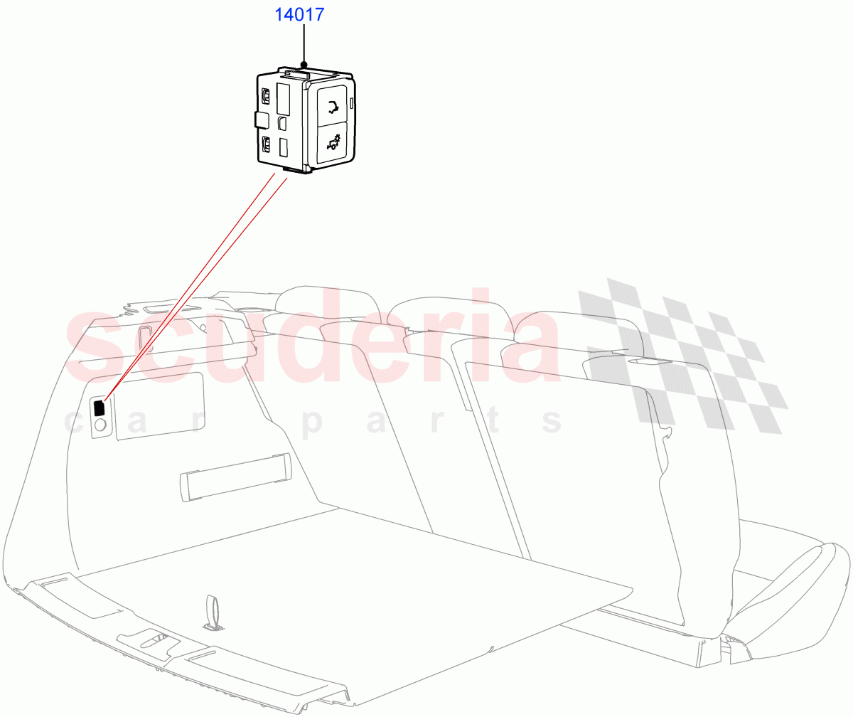 Switches(Luggage Compartment)(Halewood (UK),Tow Hitch Elec Deployable Swan Neck) of Land Rover Land Rover Range Rover Evoque (2019+) [2.0 Turbo Diesel]