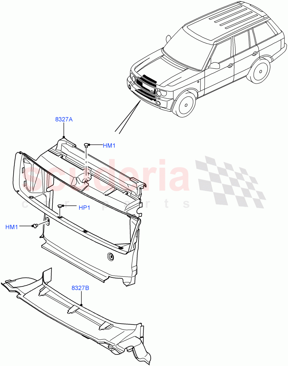 Air Deflectors((V)FROMAA000001) of Land Rover Land Rover Range Rover (2010-2012) [5.0 OHC SGDI NA V8 Petrol]