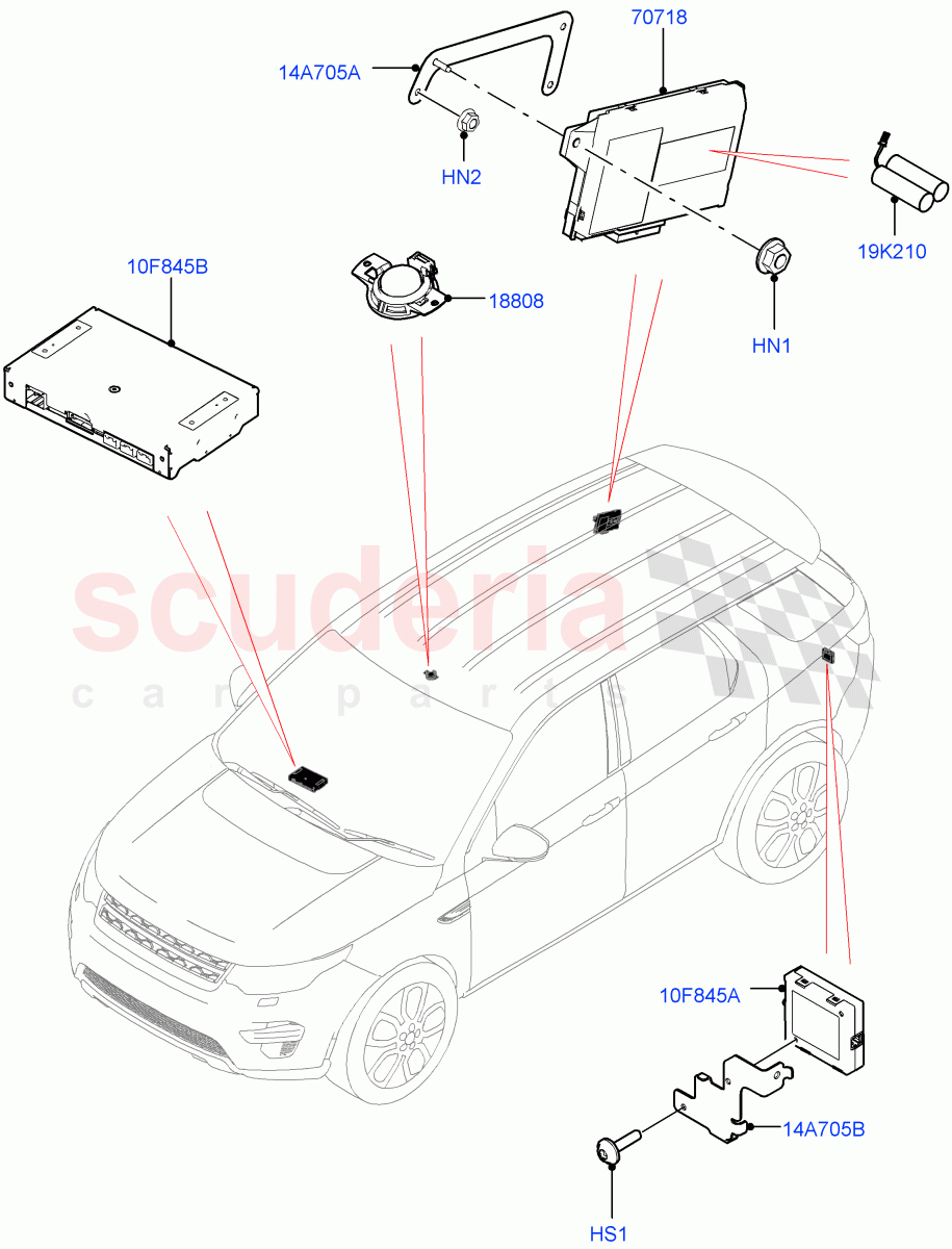 Telematics (Itatiaia (Brazil)) ((V) FROMGT000001) of Land Rover Land Rover Discovery Sport (2015+) [2.0 Turbo Diesel AJ21D4]