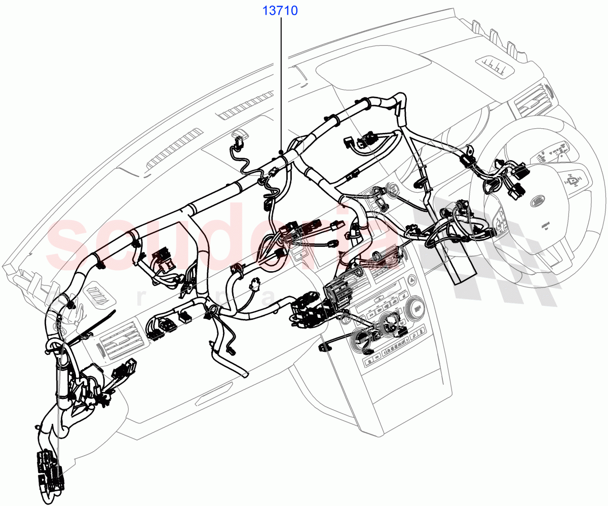 Electrical Wiring - Engine And Dash(Facia)(Itatiaia (Brazil))((V)FROMGT000001) of Land Rover Land Rover Discovery Sport (2015+) [2.0 Turbo Diesel]