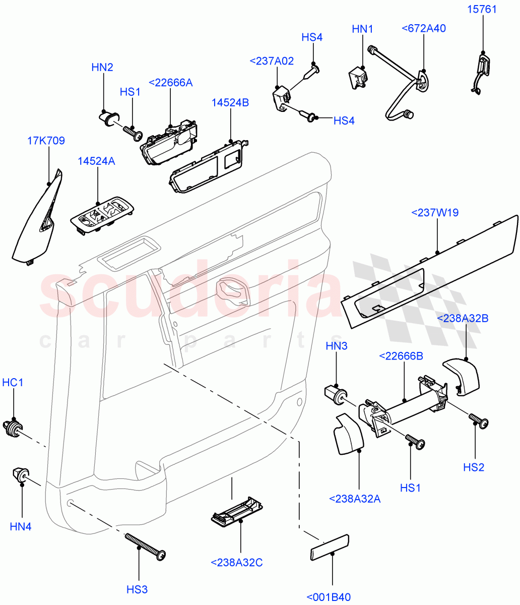 Front Door Trim Installation((V)FROMAA000001) of Land Rover Land Rover Discovery 4 (2010-2016) [5.0 OHC SGDI NA V8 Petrol]