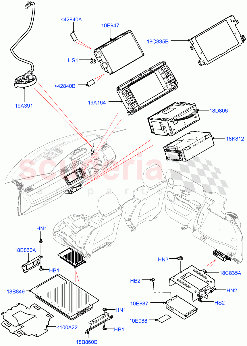 Audio Equipment - Original Fit(Changsu (China))((V)FROMEG000001) of Land Rover Land Rover Range Rover Evoque (2012-2018) [2.2 Single Turbo Diesel]