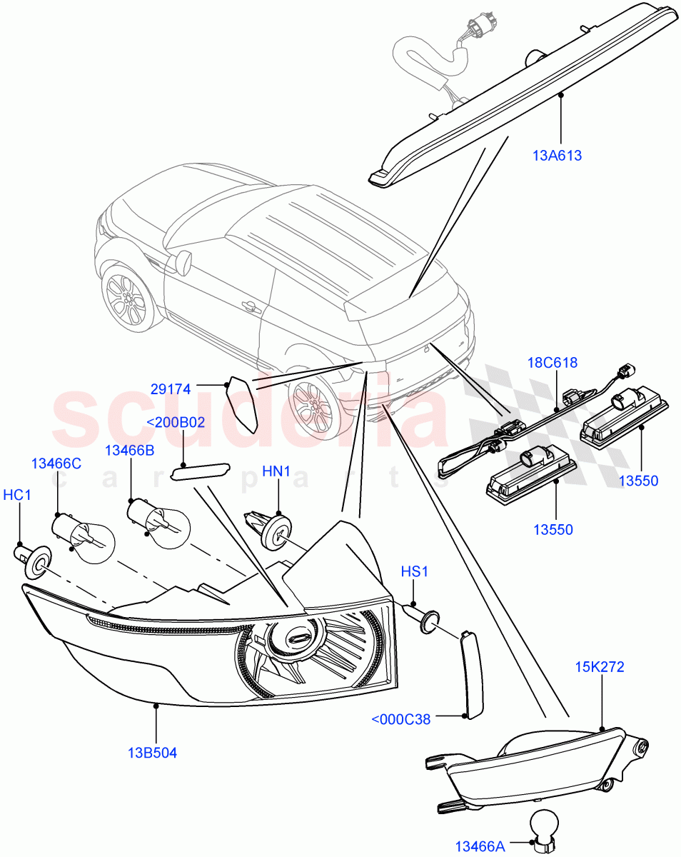 Rear Lamps(Changsu (China))((V)FROMEG000001) of Land Rover Land Rover Range Rover Evoque (2012-2018) [2.0 Turbo Petrol GTDI]