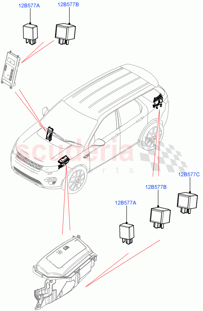 Relays(Itatiaia (Brazil))((V)FROMGT000001) of Land Rover Land Rover Discovery Sport (2015+) [2.0 Turbo Diesel]