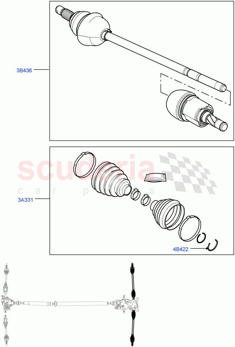 Drive Shaft - Rear Axle Drive(Changsu (China))((V)FROMEG000001) of Land Rover Land Rover Range Rover Evoque (2012-2018) [2.0 Turbo Petrol AJ200P]