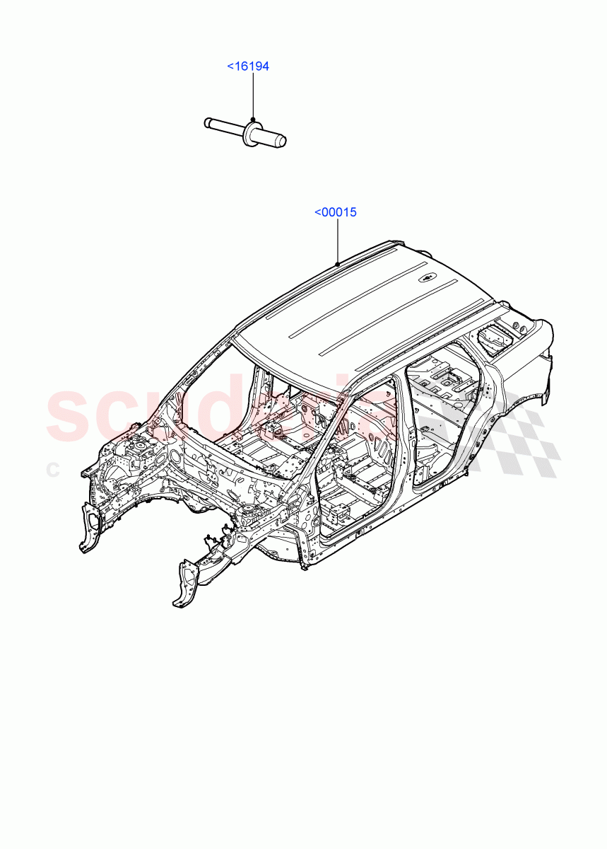 Bodyshell (5 Door, Itatiaia (Brazil)) ((V) FROMGT000001) of Land Rover Land Rover Range Rover Evoque (2012-2018) [2.0 Turbo Petrol AJ200P]