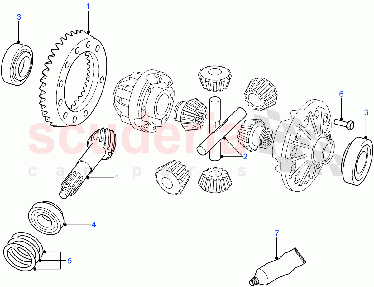 Crownwheel And Pinion (Axle Differential - Front 4 Pin) ((V) FROM7A000001) of Land Rover Land Rover Defender (2007-2016)