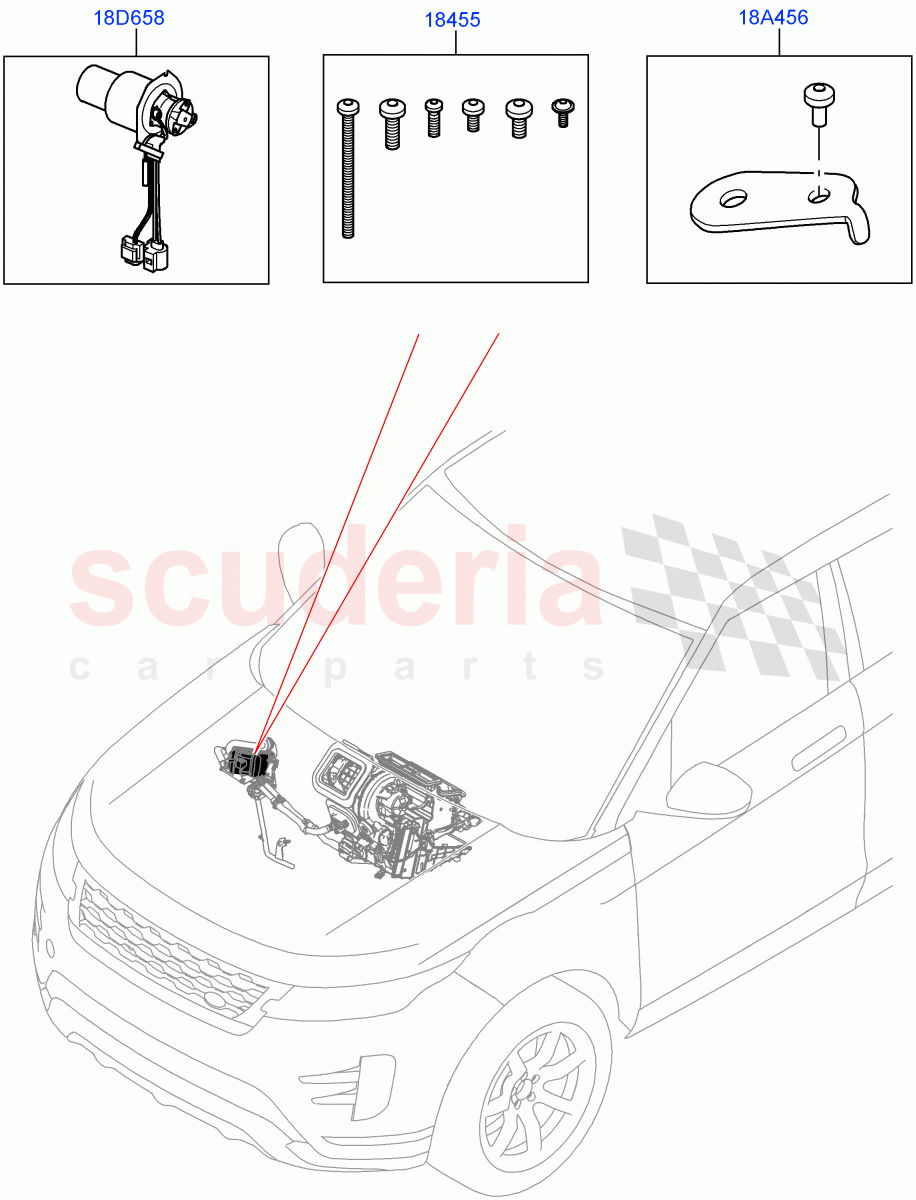 Auxiliary Fuel Fired Pre-Heater(Internal Components, Service Kit)(Itatiaia (Brazil),Fuel Fired Heater With Park Heat,Fuel Heater W/Pk Heat With Remote) of Land Rover Land Rover Range Rover Evoque (2019+) [2.0 Turbo Diesel]