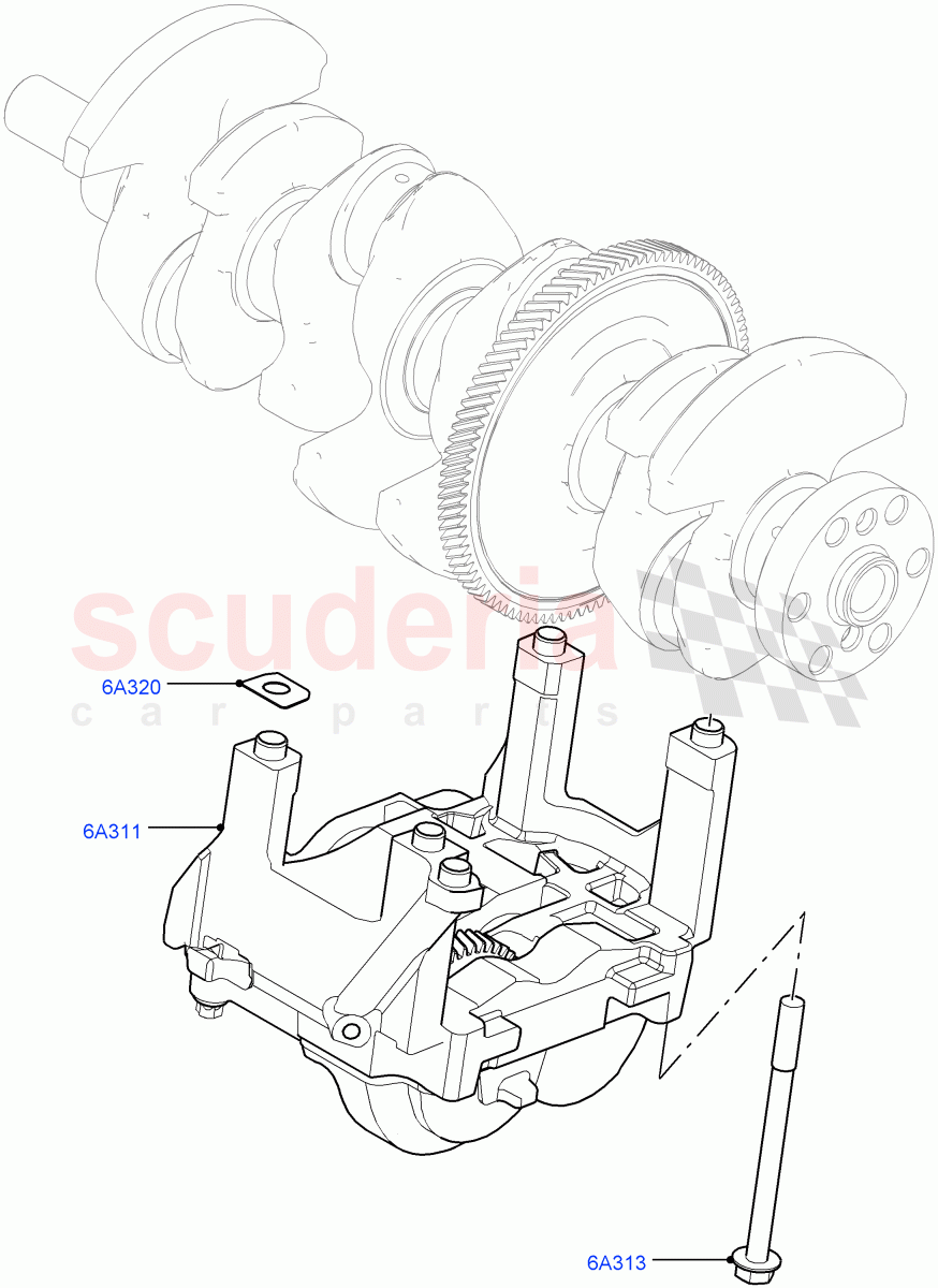 Balance Shafts And Drive(2.0L 16V TIVCT T/C 240PS Petrol,Itatiaia (Brazil))((V)FROMGT000001) of Land Rover Land Rover Range Rover Evoque (2012-2018) [2.0 Turbo Petrol GTDI]