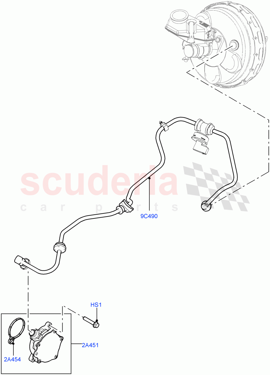 Vacuum Control And Air Injection(2.0L 16V TIVCT T/C 240PS Petrol,Changsu (China))((V)FROMEG000001) of Land Rover Land Rover Range Rover Evoque (2012-2018) [2.0 Turbo Petrol GTDI]