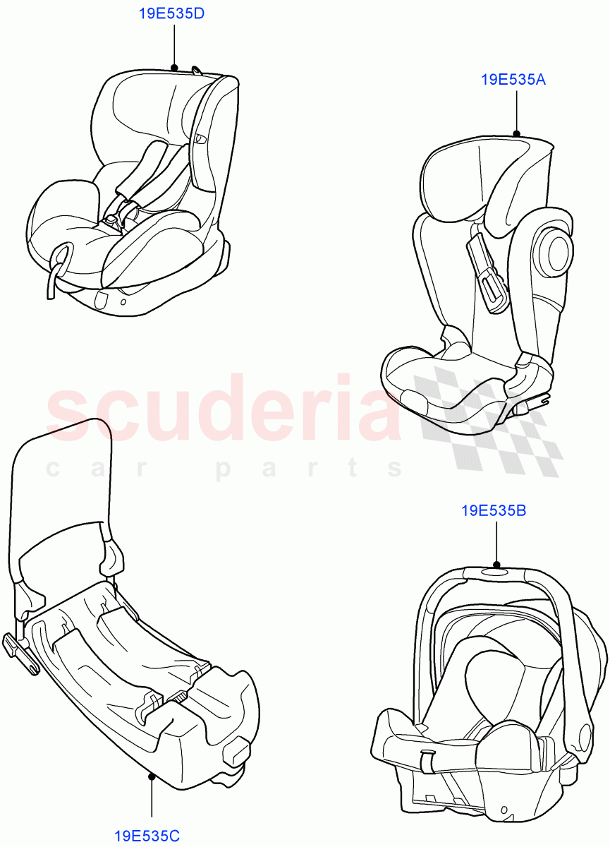 Child Seating of Land Rover Land Rover Defender (2020+) [3.0 I6 Turbo Petrol AJ20P6]