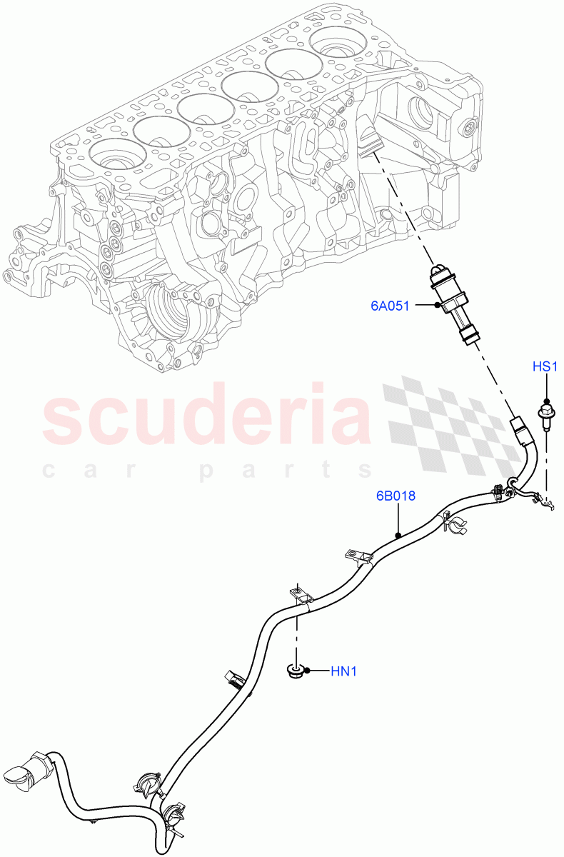 Engine Heater (3.0L AJ20D6 Diesel High, Immersion Heater - 700W / 110V) ((V) FROMLA000001) of Land Rover Land Rover Range Rover Sport (2014+) [3.0 I6 Turbo Diesel AJ20D6]