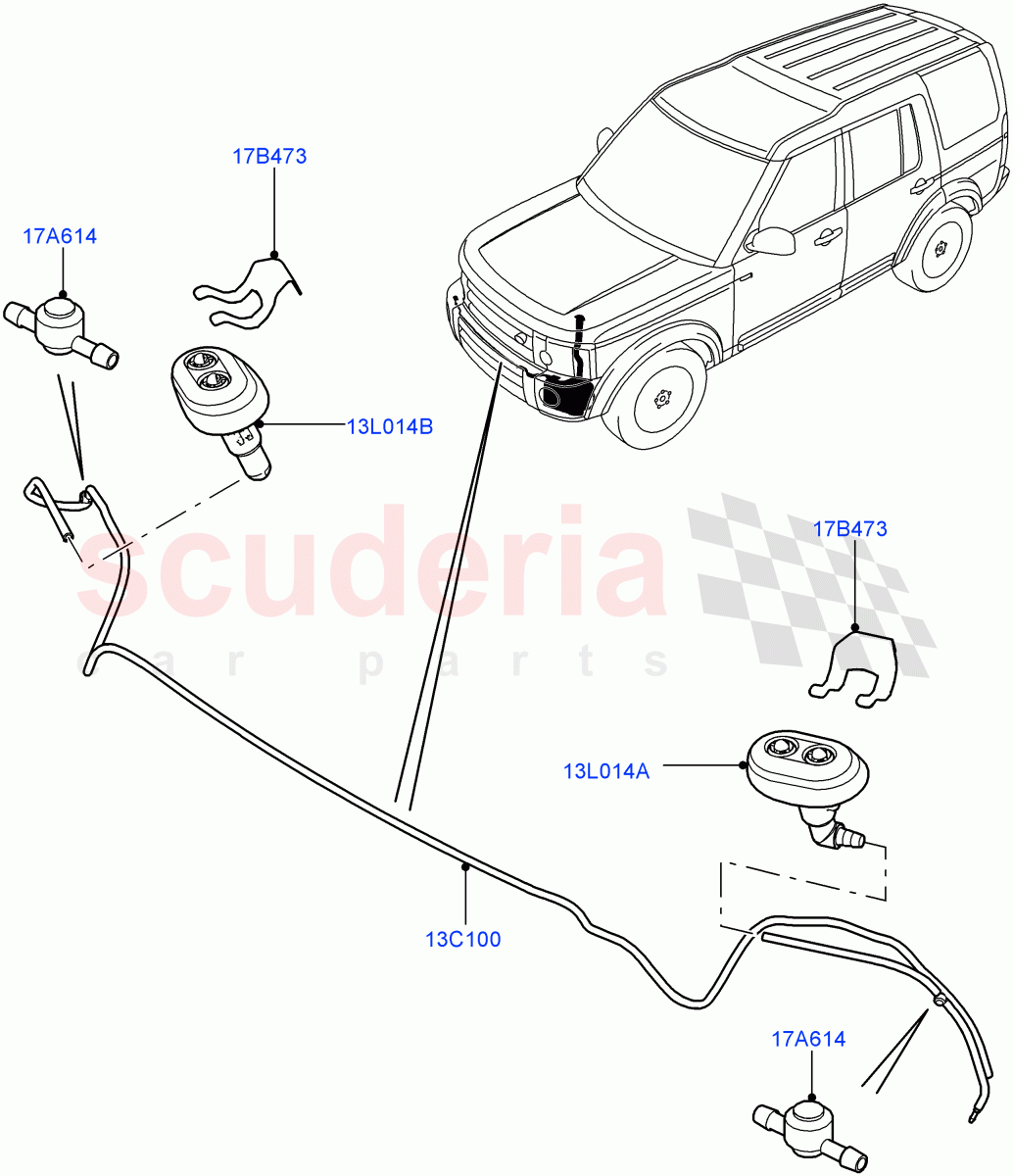 Headlamp Washer((V)FROMAA000001) of Land Rover Land Rover Discovery 4 (2010-2016) [5.0 OHC SGDI NA V8 Petrol]