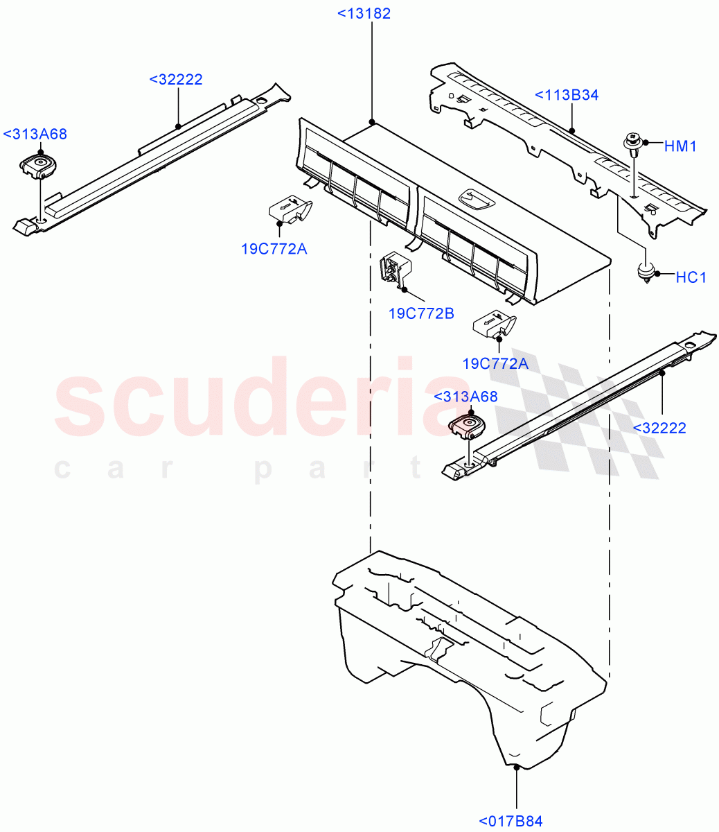 Load Compartment Trim(Floor)(With 7 Seat Configuration) of Land Rover Land Rover Range Rover Sport (2014+) [2.0 Turbo Petrol GTDI]