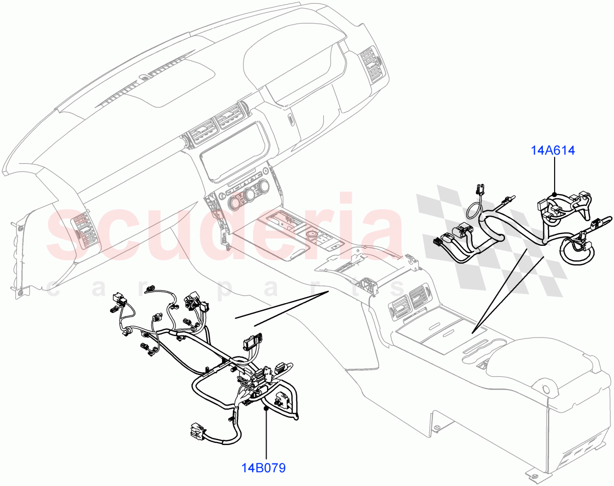 Electrical Wiring - Engine And Dash (Console) ((V) TOHA999999) of Land Rover Land Rover Range Rover (2012-2021) [5.0 OHC SGDI SC V8 Petrol]