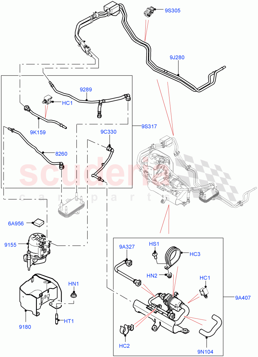 Fuel Filter(2.0L AJ20D4 Diesel Mid PTA,Itatiaia (Brazil),Fuel Tank-Diesel With Filters)((V)FROMLT000001) of Land Rover Land Rover Discovery Sport (2015+) [2.0 Turbo Diesel]