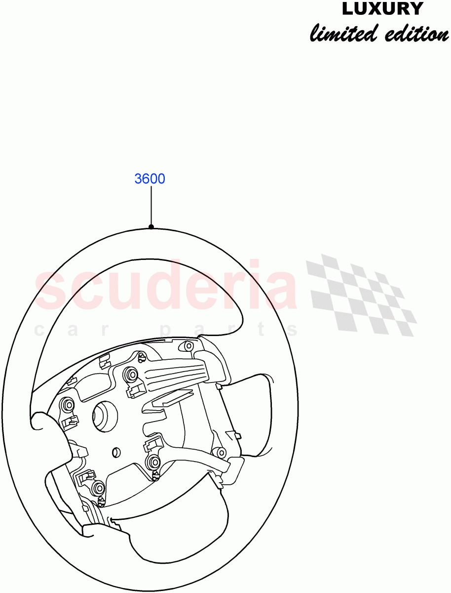 Steering Wheel((V)FROMCA000001) of Land Rover Land Rover Discovery 4 (2010-2016) [5.0 OHC SGDI NA V8 Petrol]