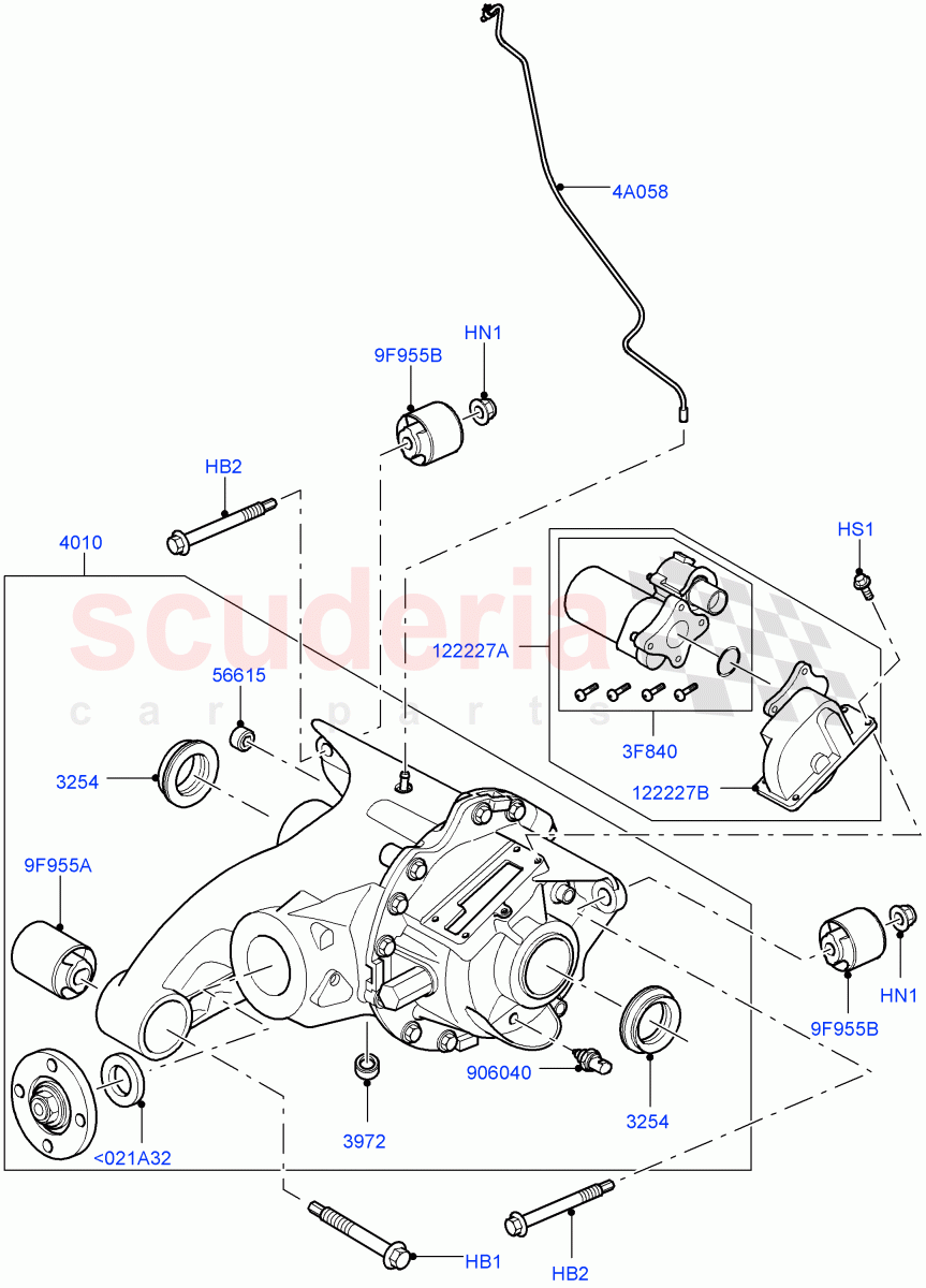 Rear Axle ((V) TO9A999999) of Land Rover Land Rover Range Rover Sport (2005-2009) [2.7 Diesel V6]