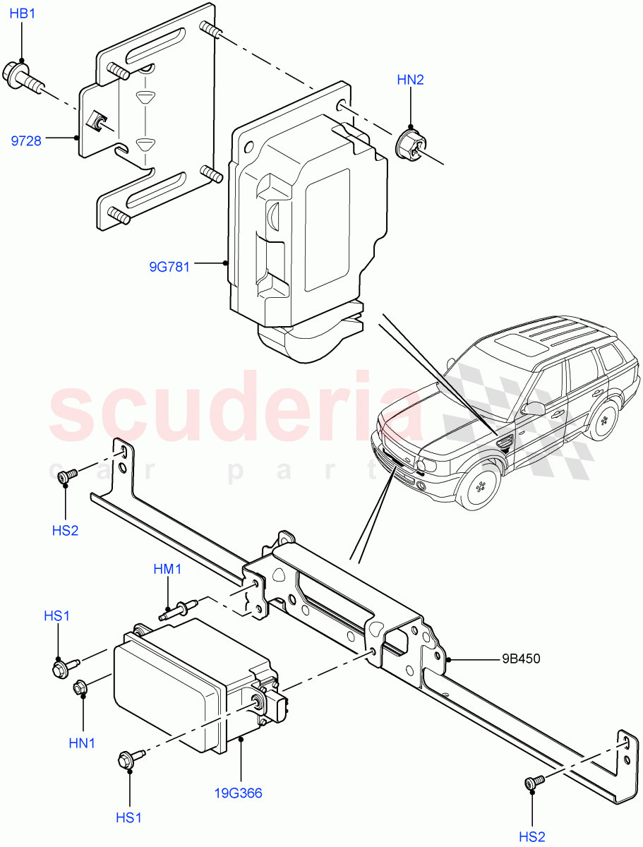 Speed Control(3.6L V8 32V DOHC EFi Diesel Lion,With Adaptive Speed Control)((V)FROMAA000001) of Land Rover Land Rover Range Rover Sport (2010-2013) [3.6 V8 32V DOHC EFI Diesel]