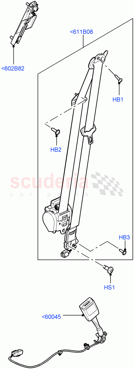 Front Seat Belts(Itatiaia (Brazil))((V)FROMGT000001) of Land Rover Land Rover Range Rover Evoque (2012-2018) [2.0 Turbo Petrol AJ200P]