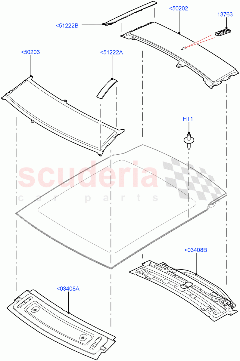 Roof - Sheet Metal(With Roof Conversion-Panorama Power,Changsu (China),With Roof Conversion-Panorama Roof)((V)FROMFG000001) of Land Rover Land Rover Discovery Sport (2015+) [2.2 Single Turbo Diesel]