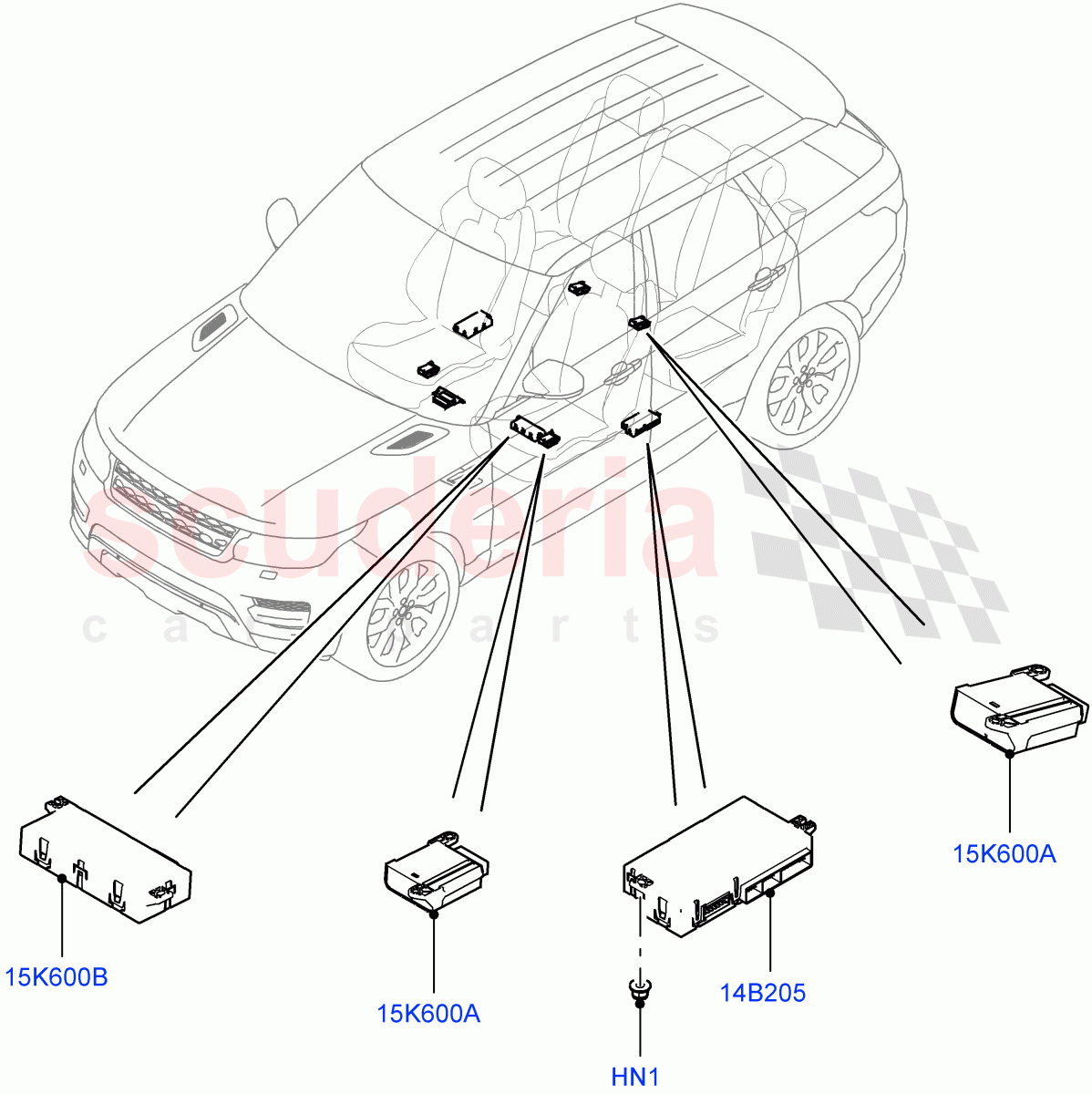 Vehicle Modules And Sensors (Seats) of Land Rover Land Rover Range Rover Sport (2014+) [2.0 Turbo Petrol GTDI]