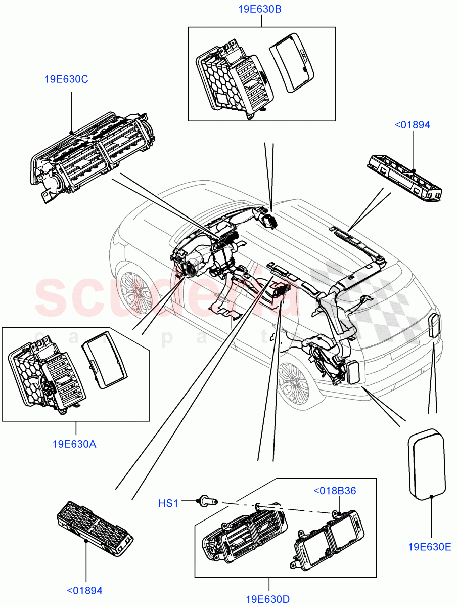 Air Vents, Louvres And Ducts (External Components) ((V) TODA999999) of Land Rover Land Rover Range Rover (2012-2021) [3.0 DOHC GDI SC V6 Petrol]