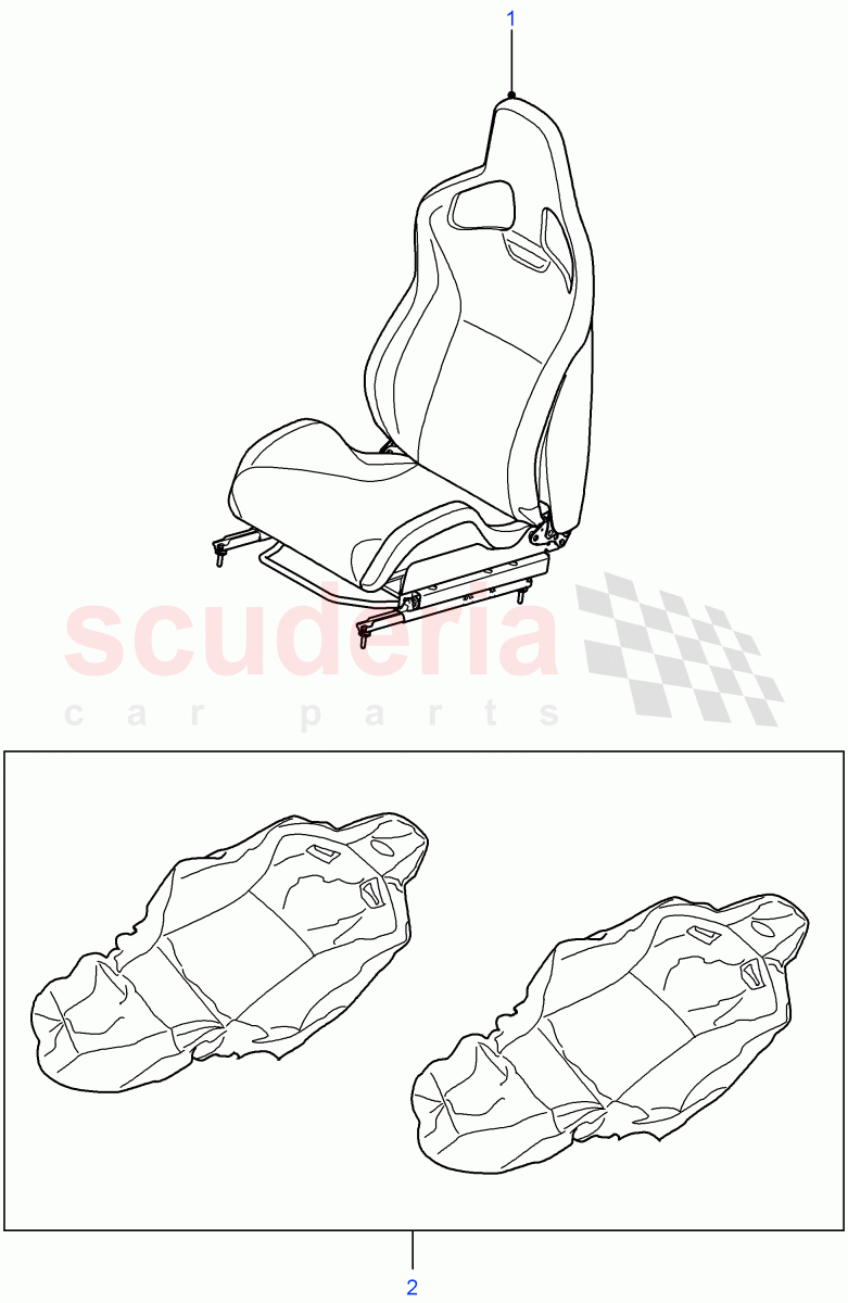 Front Seats((V)FROM7A000001) of Land Rover Land Rover Defender (2007-2016)