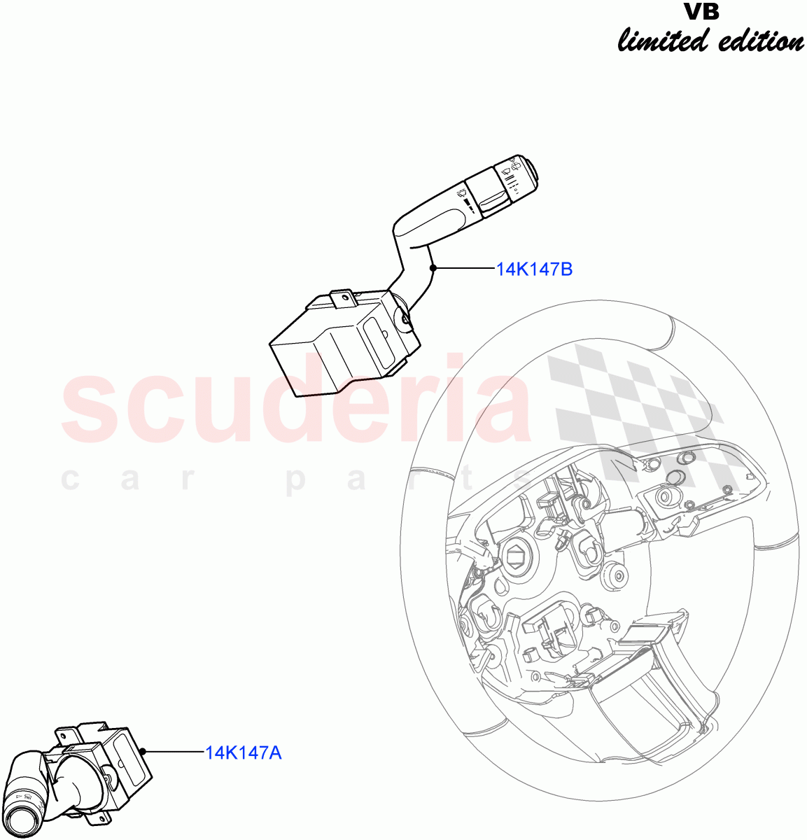 Switches(Steering Column)(Victoria Beckham Limited Edition,Halewood (UK)) of Land Rover Land Rover Range Rover Evoque (2012-2018) [2.0 Turbo Petrol GTDI]