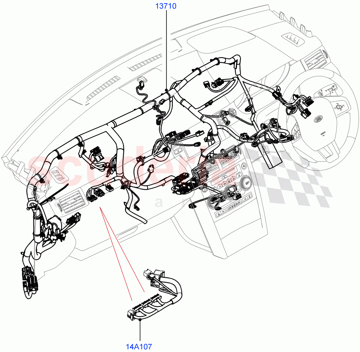 Electrical Wiring - Engine And Dash(Facia)(Halewood (UK)) of Land Rover Land Rover Discovery Sport (2015+) [2.0 Turbo Diesel]