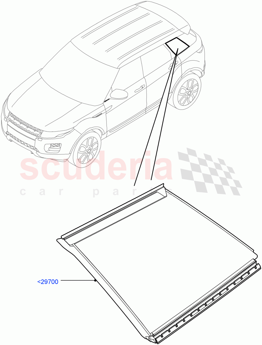 Quarter Windows(3 Door,Halewood (UK),5 Door) of Land Rover Land Rover Range Rover Evoque (2012-2018) [2.0 Turbo Petrol AJ200P]