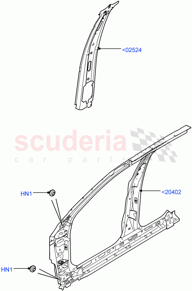 Side Panels - Inner(Front)(5 Door,Halewood (UK),3 Door) of Land Rover Land Rover Range Rover Evoque (2012-2018) [2.0 Turbo Petrol AJ200P]