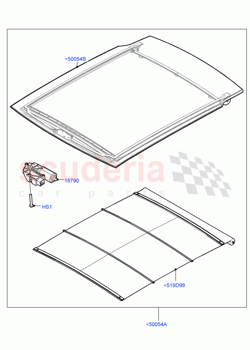 Panoramic Glass Roof(Changsu (China))((V)FROMEG000001) of Land Rover Land Rover Range Rover Evoque (2012-2018) [2.0 Turbo Diesel]