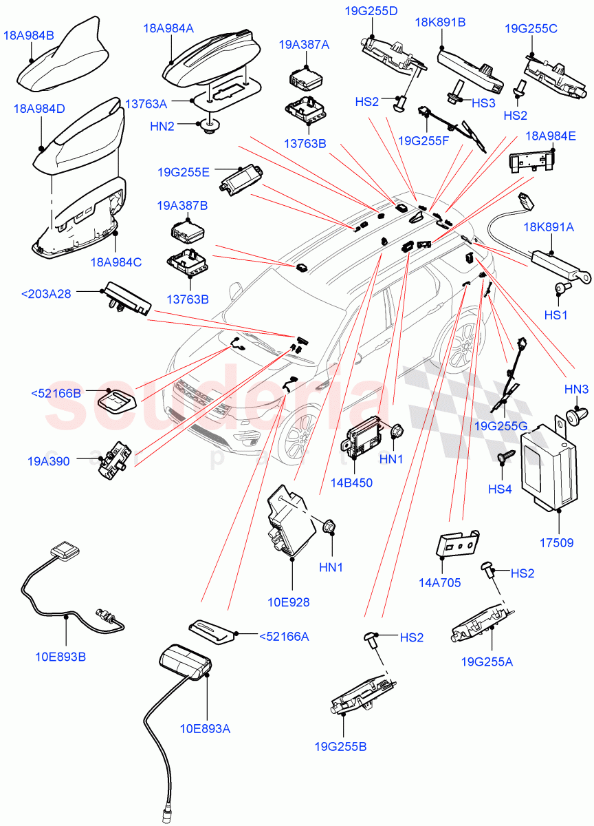 Aerial(Halewood (UK)) of Land Rover Land Rover Discovery Sport (2015+) [2.0 Turbo Diesel]