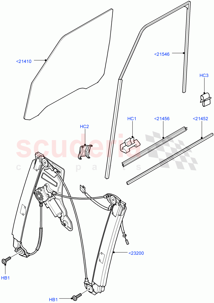 Front Door Glass & Window Controls(Less Armoured)((V)FROMAA000001) of Land Rover Land Rover Range Rover (2010-2012) [4.4 DOHC Diesel V8 DITC]