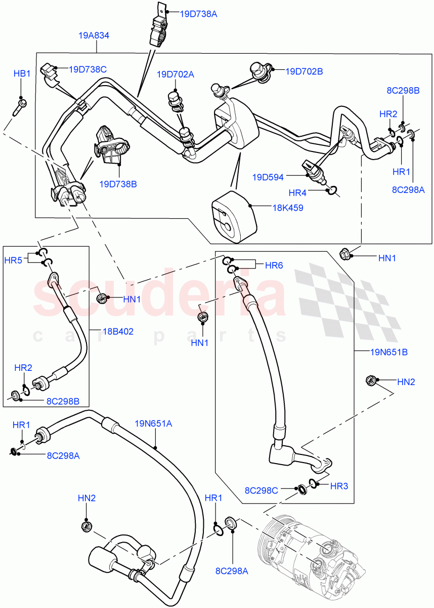 Air Conditioning System(Changsu (China))((V)FROMEG000001) of Land Rover Land Rover Range Rover Evoque (2012-2018) [2.2 Single Turbo Diesel]