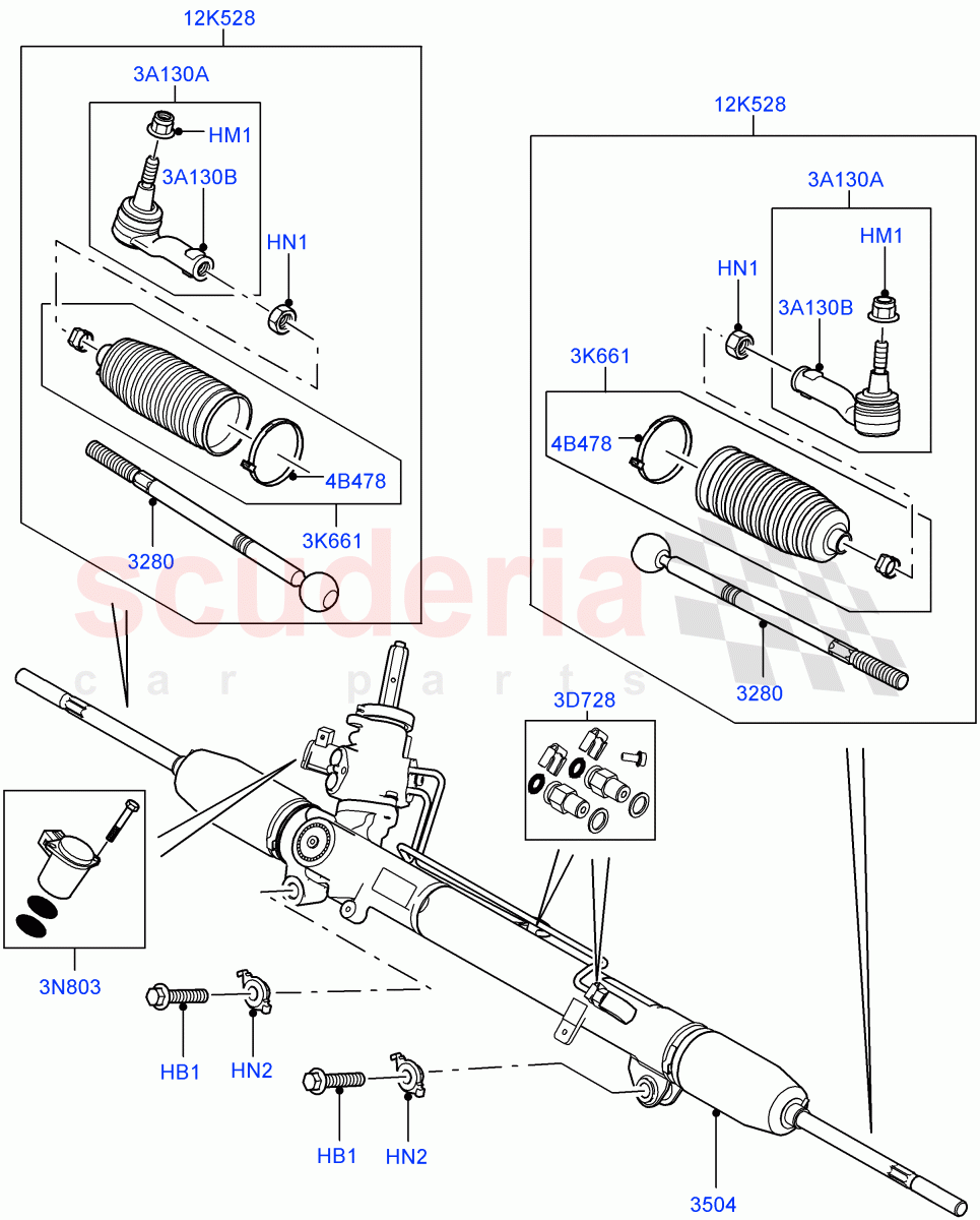Steering Gear ((V) FROMAA000001) of Land Rover Land Rover Range Rover Sport (2010-2013) [3.6 V8 32V DOHC EFI Diesel]