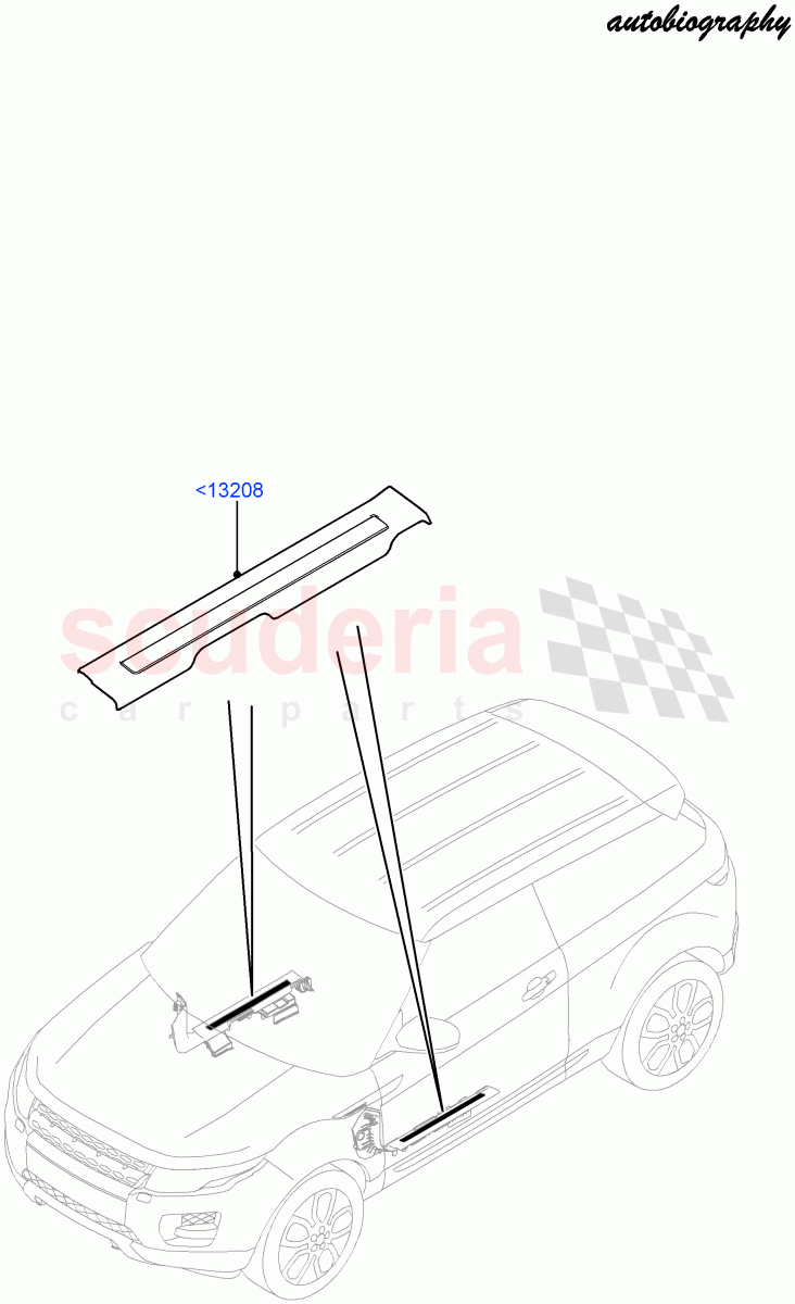 Side Trim(Sill)(3 Door,Halewood (UK),Autobiography Pack)((V)FROMFH000001) of Land Rover Land Rover Range Rover Evoque (2012-2018) [2.0 Turbo Petrol AJ200P]